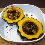Acorn Squash with Bread Crumbs/Syrup