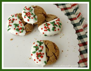 Festive Ginger Snap Cookies